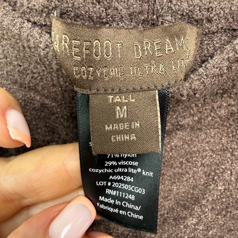 Barefoot Dreams CozyChic Ultra Lite Pants Womens Medium Tall Brown NWOT - Picture 3 of 7